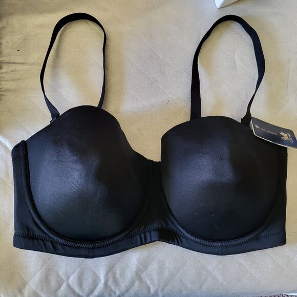 Wacoal Red Carpet Strapless Convertible Bra 854119 Black 38DDD NWT - Picture 4 of 6